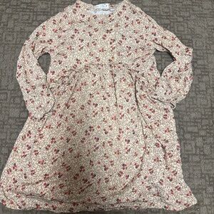 Zara Cream Floral Button-Up Blouse